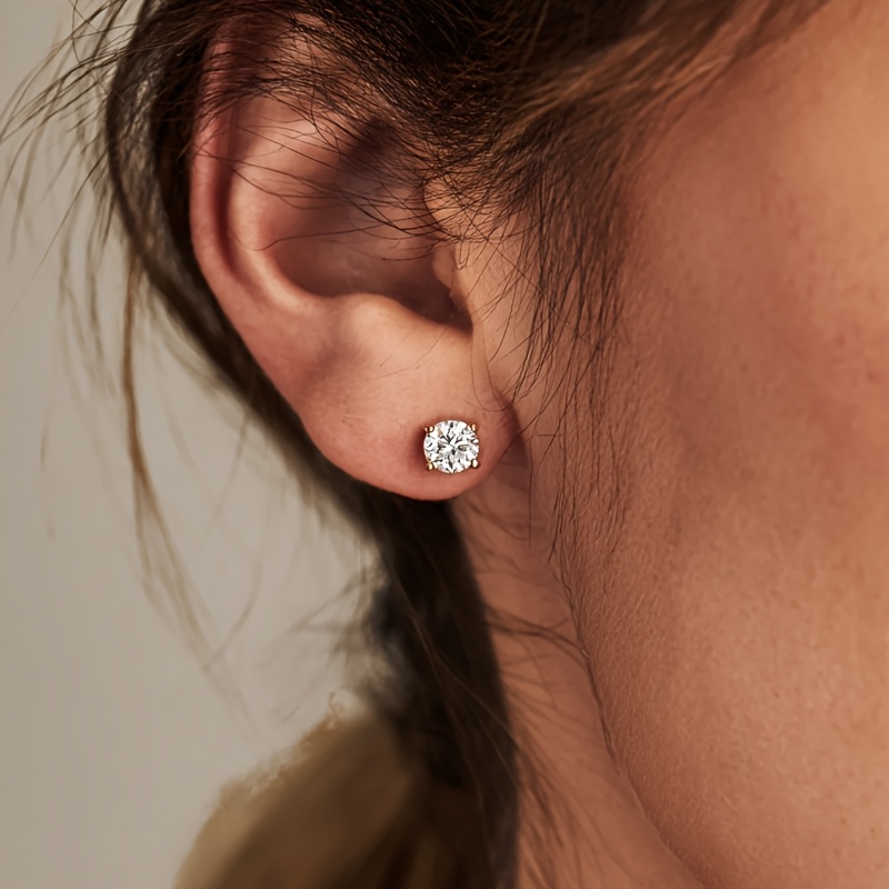 G23 Titanium Multicolor Round Stud Earrings Set, Hypoallergenic